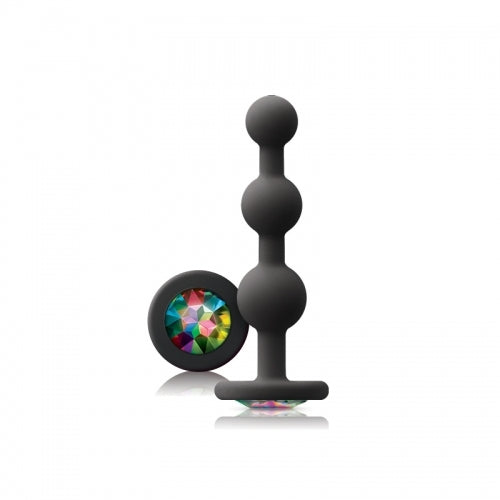 NS - Glams - Ripple Rainbow Gem - Black