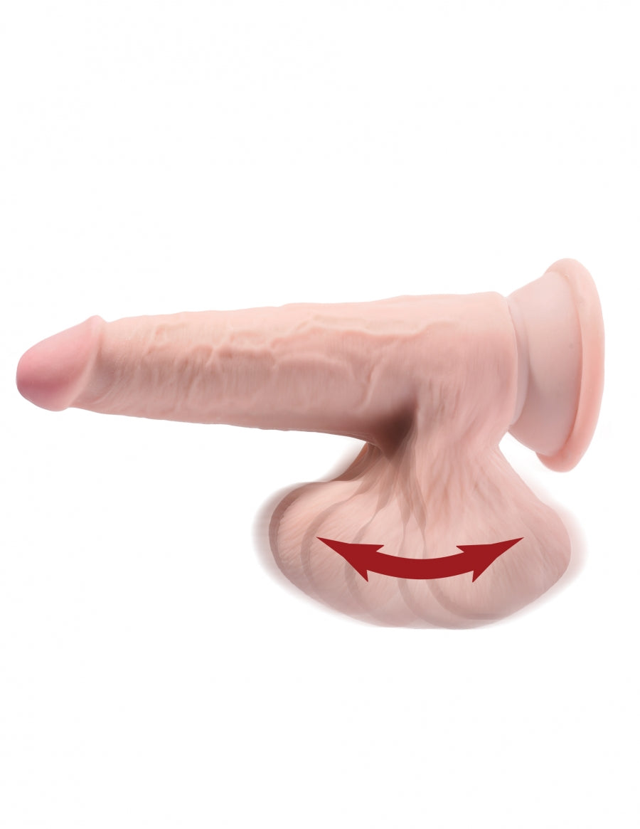 King Cock Plus 9" Triple Density Cock With Swinging Balls
