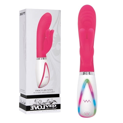 Silicone Rechargeable Disco Bunny Pink