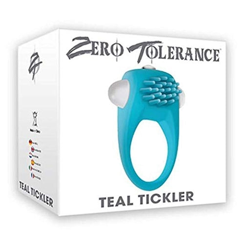Evolved Zero Tolerance - TEAL TICKLER Cock Ring