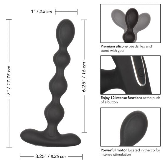 CalExotics - Eclipse Slender Beads - Black