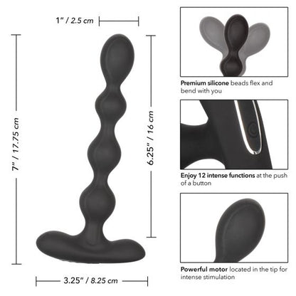 CalExotics - Eclipse Slender Beads - Black