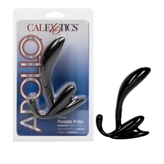 CalExotics - Apollo Curved Prostate Probe - Black