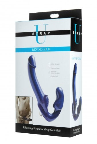 Strap U Revolver II Vibrating Strapless Strap On Dildo
