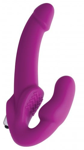 Strap U Evoke Vibrating Strapless Silicone Strap-on Dildo