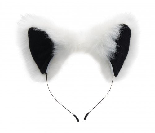 TAILZ White Fox Tail Anal Plug and Ears Set