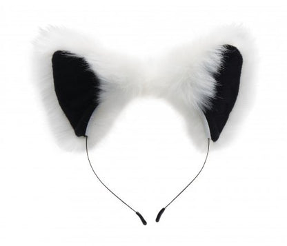 TAILZ White Fox Tail Anal Plug and Ears Set