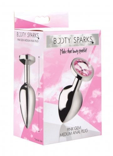 Booty Sparks Pink Gem Anal Plug Medium
