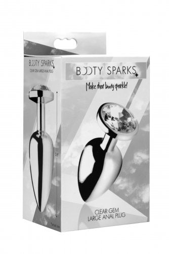 Booty Sparks Clear Gem Anal Plug Large