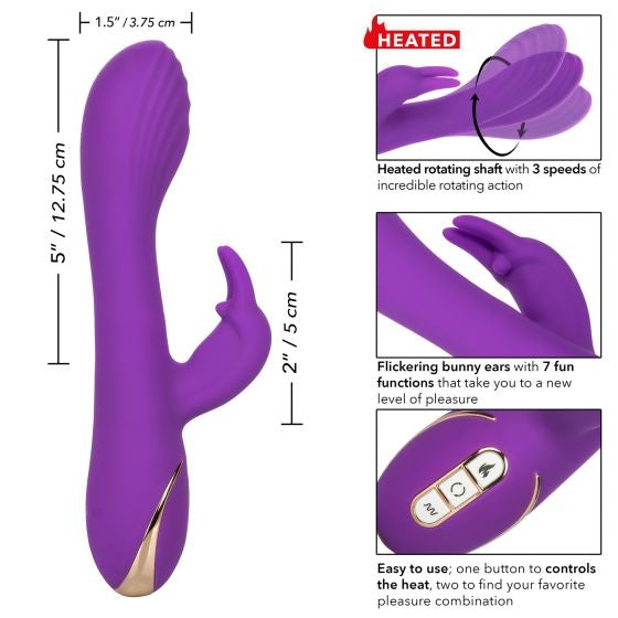 CalExotics - Jack Rabbit Signature Heated Silicone Rotating "G" Rabbit