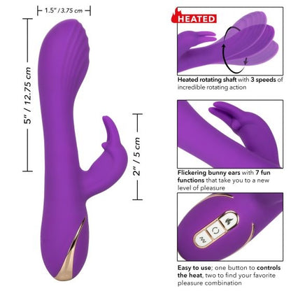 CalExotics - Jack Rabbit Signature Heated Silicone Rotating "G" Rabbit