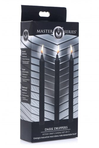 Master Series Fetish Drip Candles 3 Pack - Black