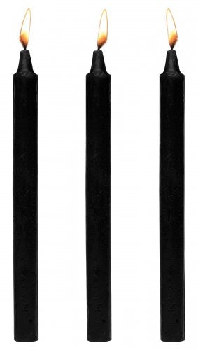 Master Series Fetish Drip Candles 3 Pack - Black
