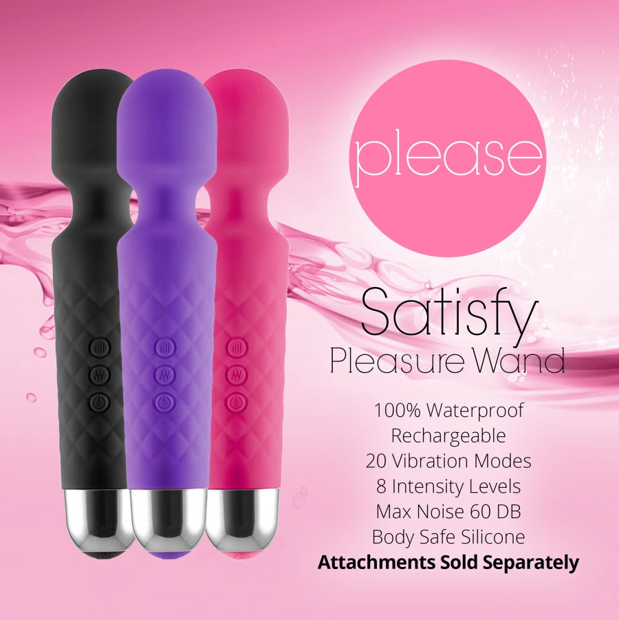 Please - Satisfy - Waterproof Mini Wand - Purple