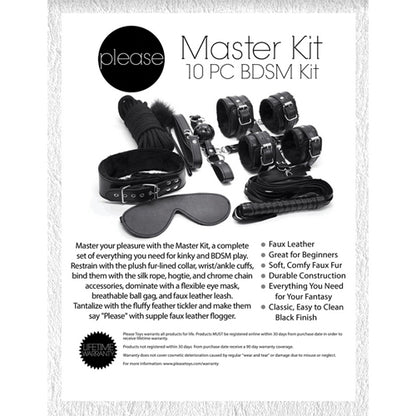 Please - Master Kit - 10 Piece All-in-One BDSM Kit