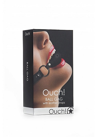 Shots - Ouch! - Gag Ball - Black