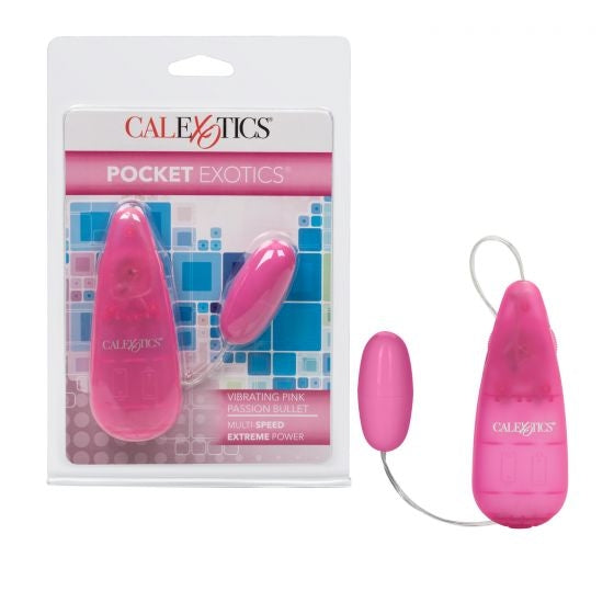 CalExotics - Pocket Exotics Vibrating Pink Passion Bullet