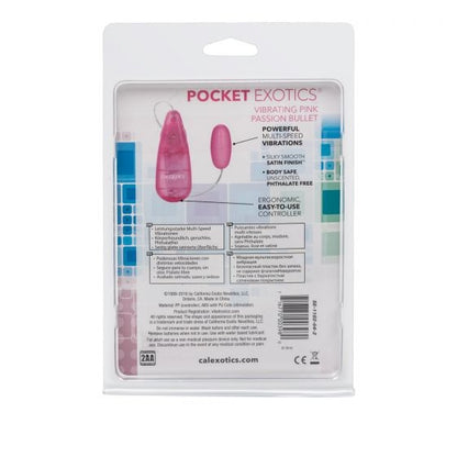 CalExotics - Pocket Exotics Vibrating Pink Passion Bullet