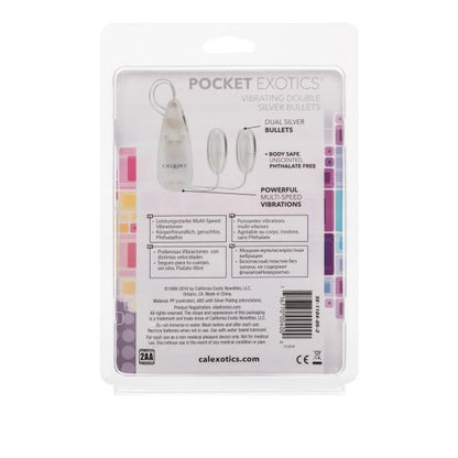 CalExotics - Pocket Exotics Vibrating Double Silver Bullets