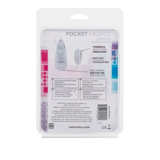 CalExotics - Pocket Exotics Vibrating Silver Bullet