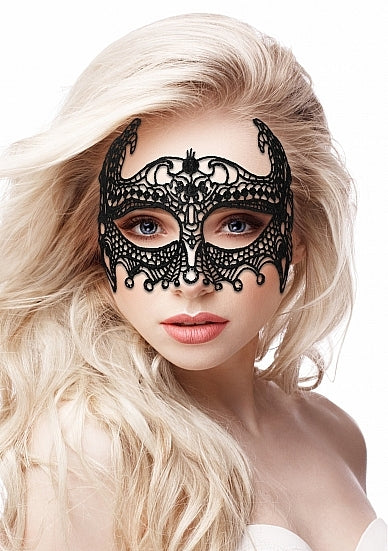 Shots - Ouch! - Empress Black Lace Mask - Black