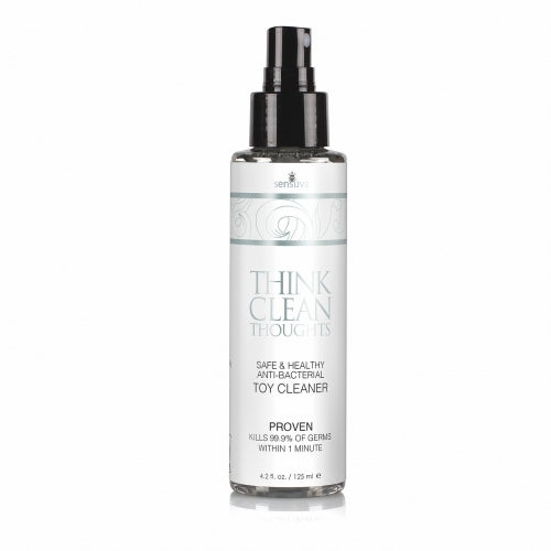 Sensuva - Think Clean Thoughts Anti Bacterial Toy Cleaner 4.2oz Bottle