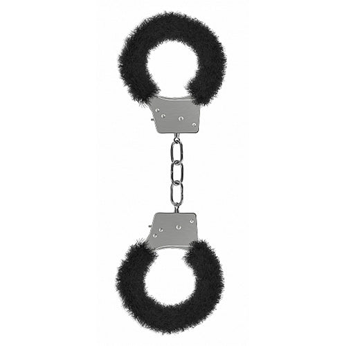 Shots - Ouch! - Beginner's Handcuffs Furry - Black
