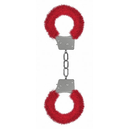 Shots - Ouch! - Beginner's Handcuffs Furry - Red