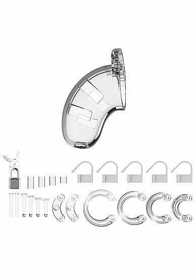 Shots - ManCage - Model 01 - Chastity - 3.5" - Cock Cage - Transparent