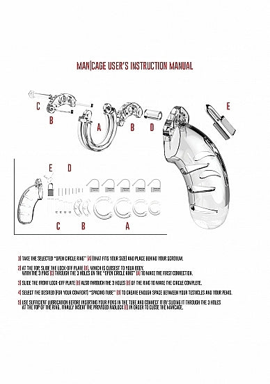 Shots - ManCage - Model 03 - Chastity - 4.5" - Cock Cage - Transparent