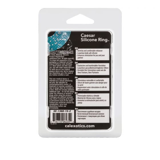 CalExotics - Caesar Silicone Ring - Black