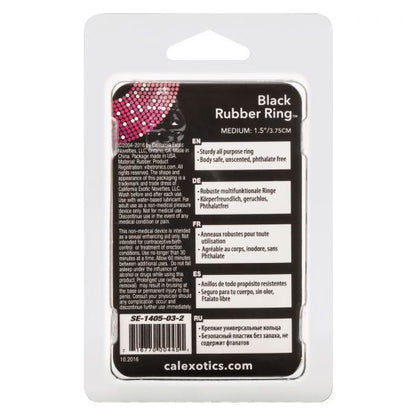 CalExotics - Rubber Ring Black Medium