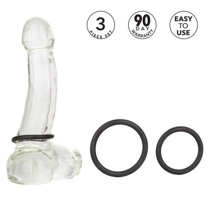 CalExotics - Rubber Ring Black 3pc Set