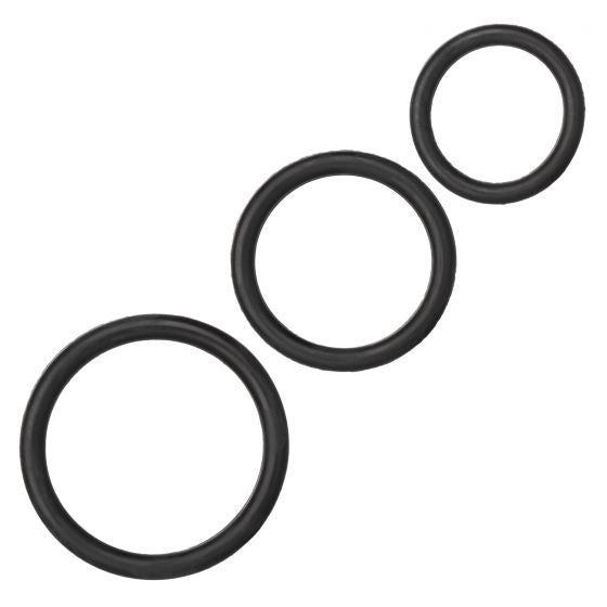CalExotics - Rubber Ring Black 3pc Set