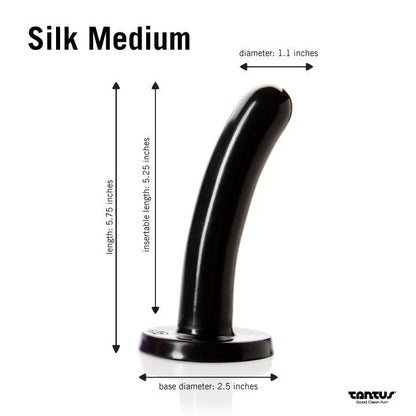 Tantus - Silk Medium - Onyx (Clamshell/Carded)