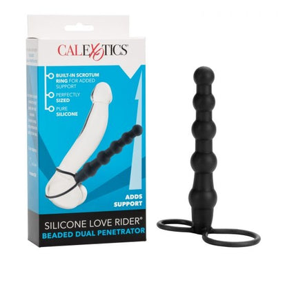 CalExotics - Silicone Love Rider Beaded Dual Penetrator