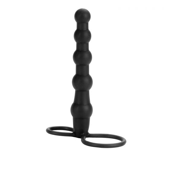 CalExotics - Silicone Love Rider Beaded Dual Penetrator