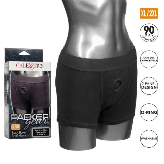 CalExotics - Packer Gear Black Boxer Brief Harness XL/2XL
