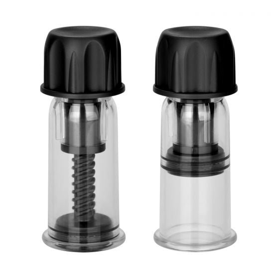 Nipple Play Vacuum Twist Suckers - Black