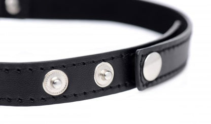 Master Series Dark Heart Chrome Heart Choker - Black