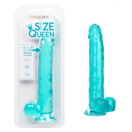 Size Queen 10"/25.5 cm - Blue