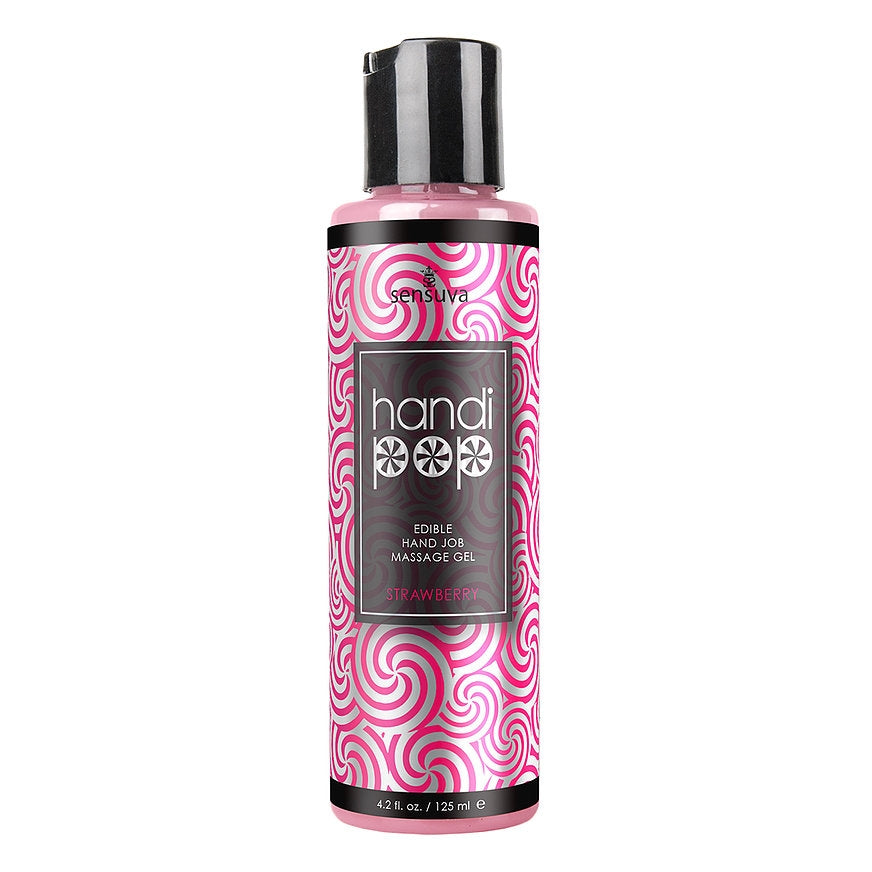 Sensuva - Handipop Strawberry Hand Job Massage Gel 4.2oz Bottle