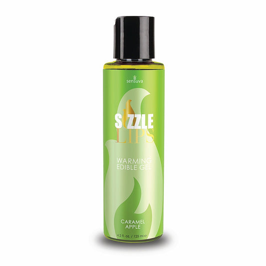 Sensuva - Sizzle Lips Caramel Apple Warming Gel 4.2oz Bottle