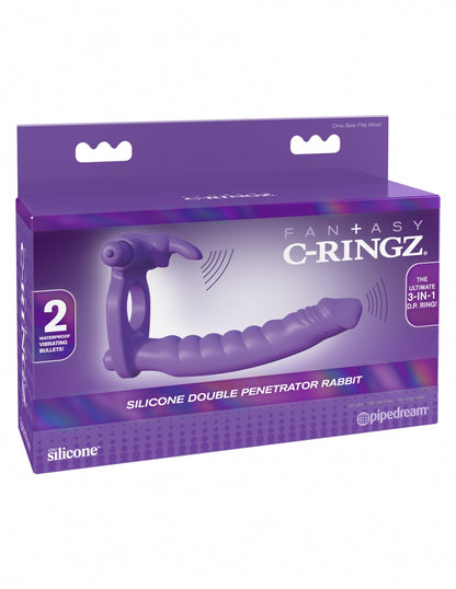 Fantasy C-Ringz - Silicone Double Pene Rabbit