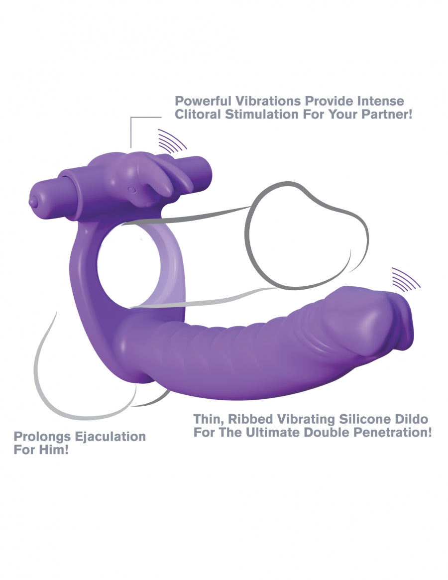 Fantasy C-Ringz - Silicone Double Pene Rabbit