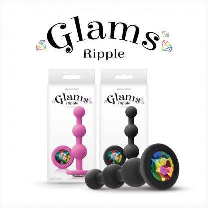 NS - Glams - Ripple Rainbow Gem - Black