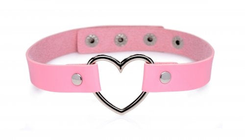 Master Series Heart Choker Necklace - Pink