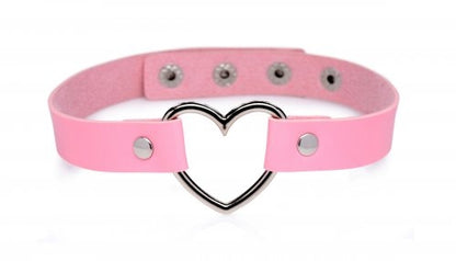 Master Series Heart Choker Necklace - Pink