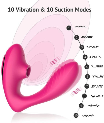 OG 2 Clitoral Sucking Vibrator Rose Red