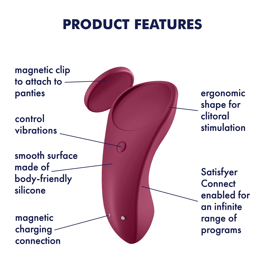 Satisfyer Sexy Secret Wine Red